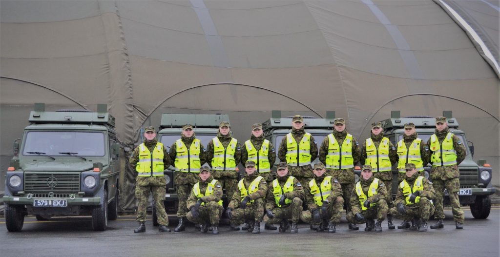 Ajateenijad õppisid kaitseväe ja liitlaste üksuste liikumisi korraldama