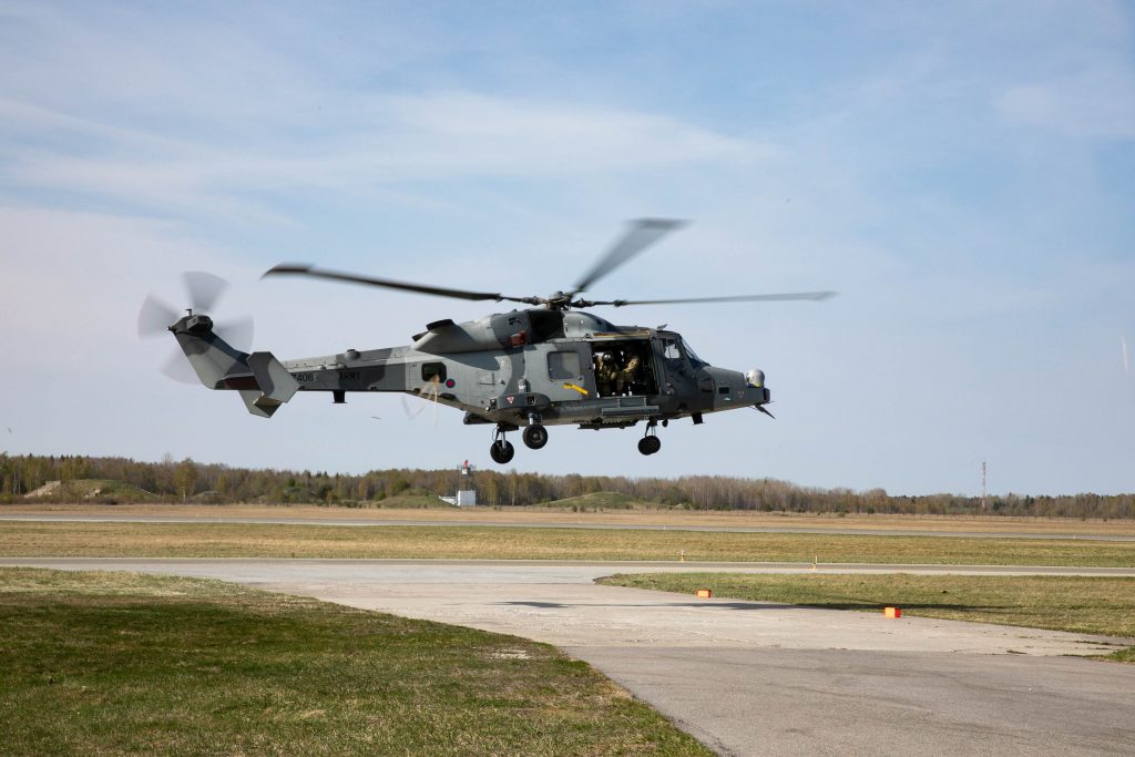 Ühendkuningriigi maaväe helikopter AW159 Wildcat